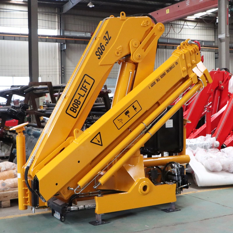 Bob-Lift Powerful Manipulator 6.3 Ton Truck Mounted Mobile Crane Truck with Crane Telescopic Knuckle Boom Crane Truck