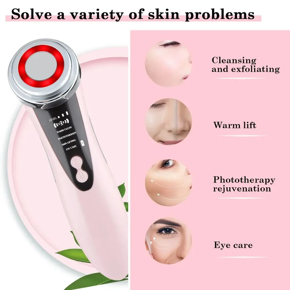 Hot Cold LCD 3 in 1 Photon Ultra Beauty Anti-Wrinkle Face Instrument Intelligent Skincare Facial Deep Cleansing Beauty Equipment