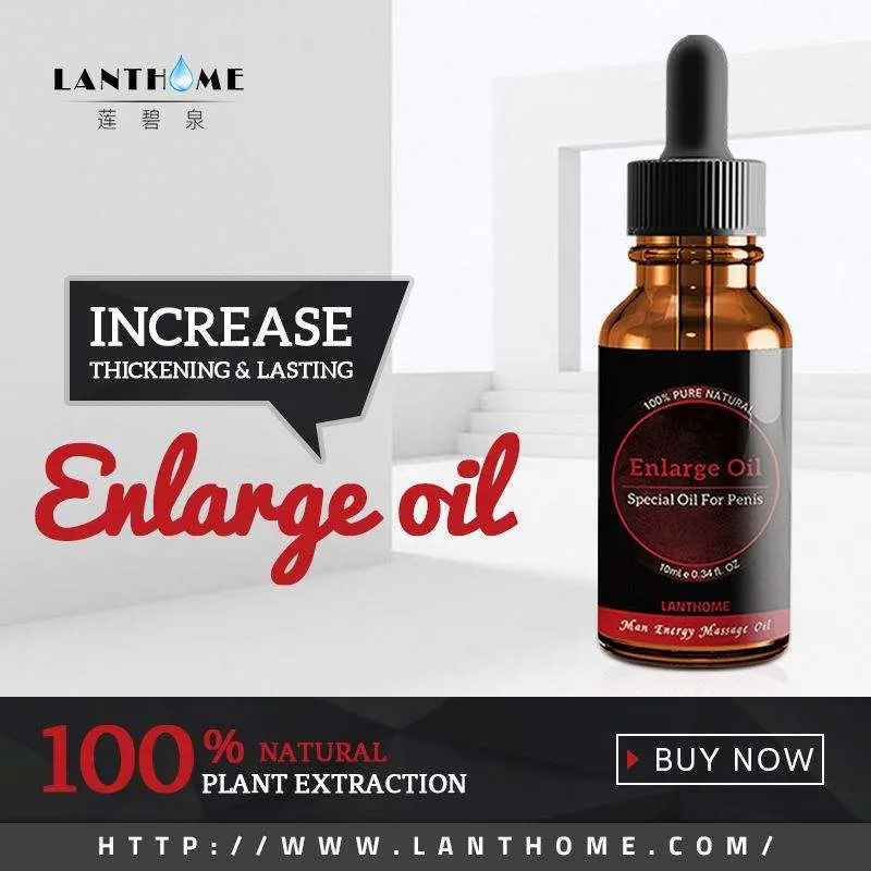 Lanthome Natural Herbal Men Energy Oil Big Long Size Penis Sex Oil