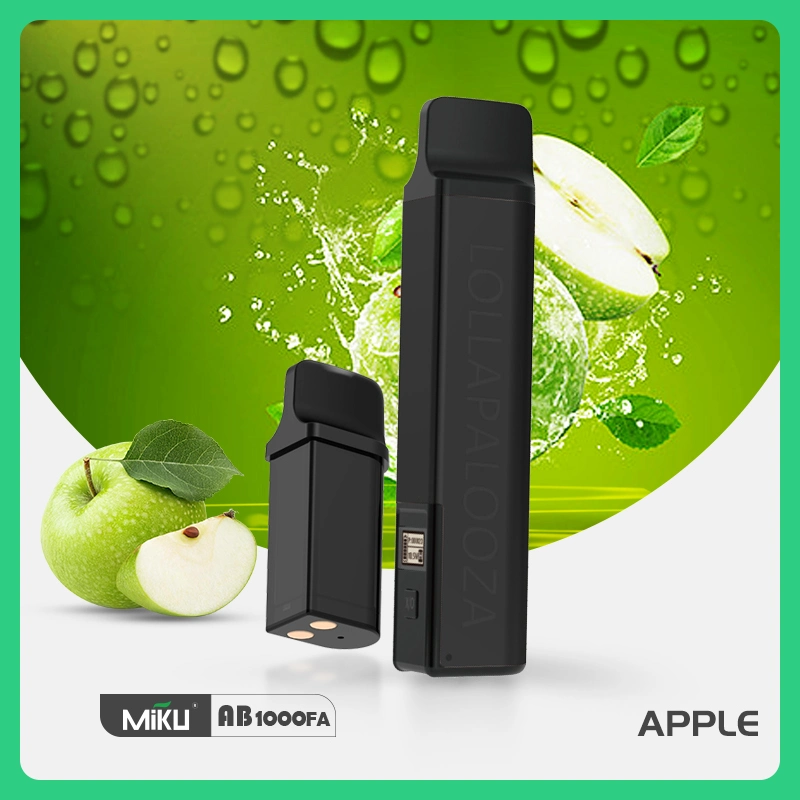 Miku Ab1000fa precargada Pod: 1000 Puffs recargable precargada E-CIG con pantalla