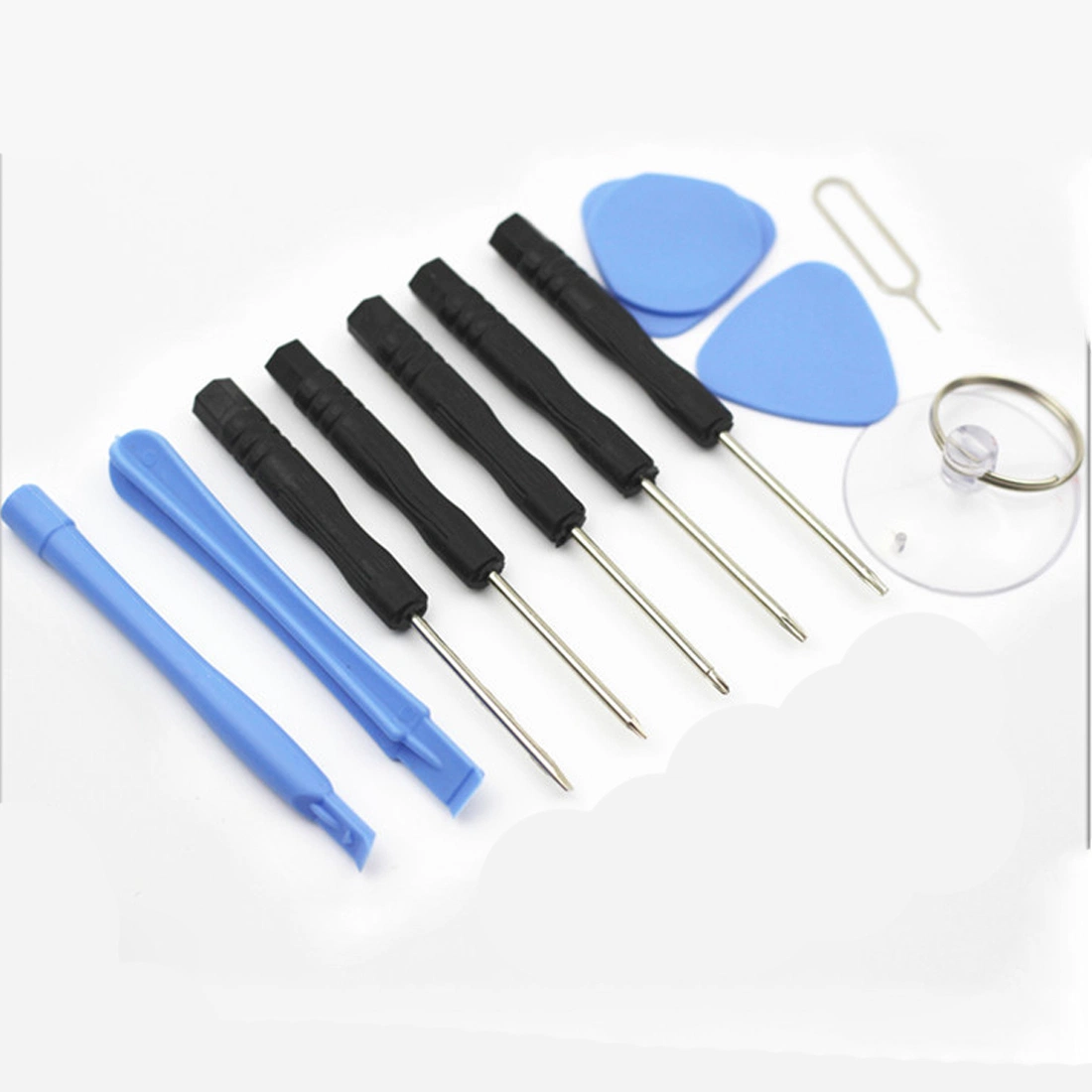 11 in 1 Kit d'outils de réparation de téléphones portables Pry Mobile Phone Screwdriver Set pour tous les types d'outils de réparation de téléphones portables