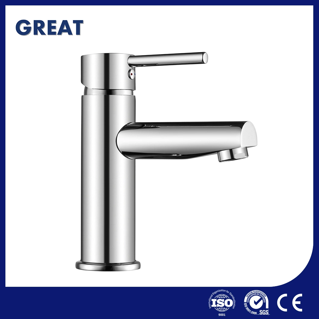 Gran cuarto de baño moderno de la utilidad de gran calidad de la fábrica del Grifo lavabo grifo Gl4101M40 de la cuenca de una sola palanca cromado China grifo cromado pulido solo Grifo de Cuenca