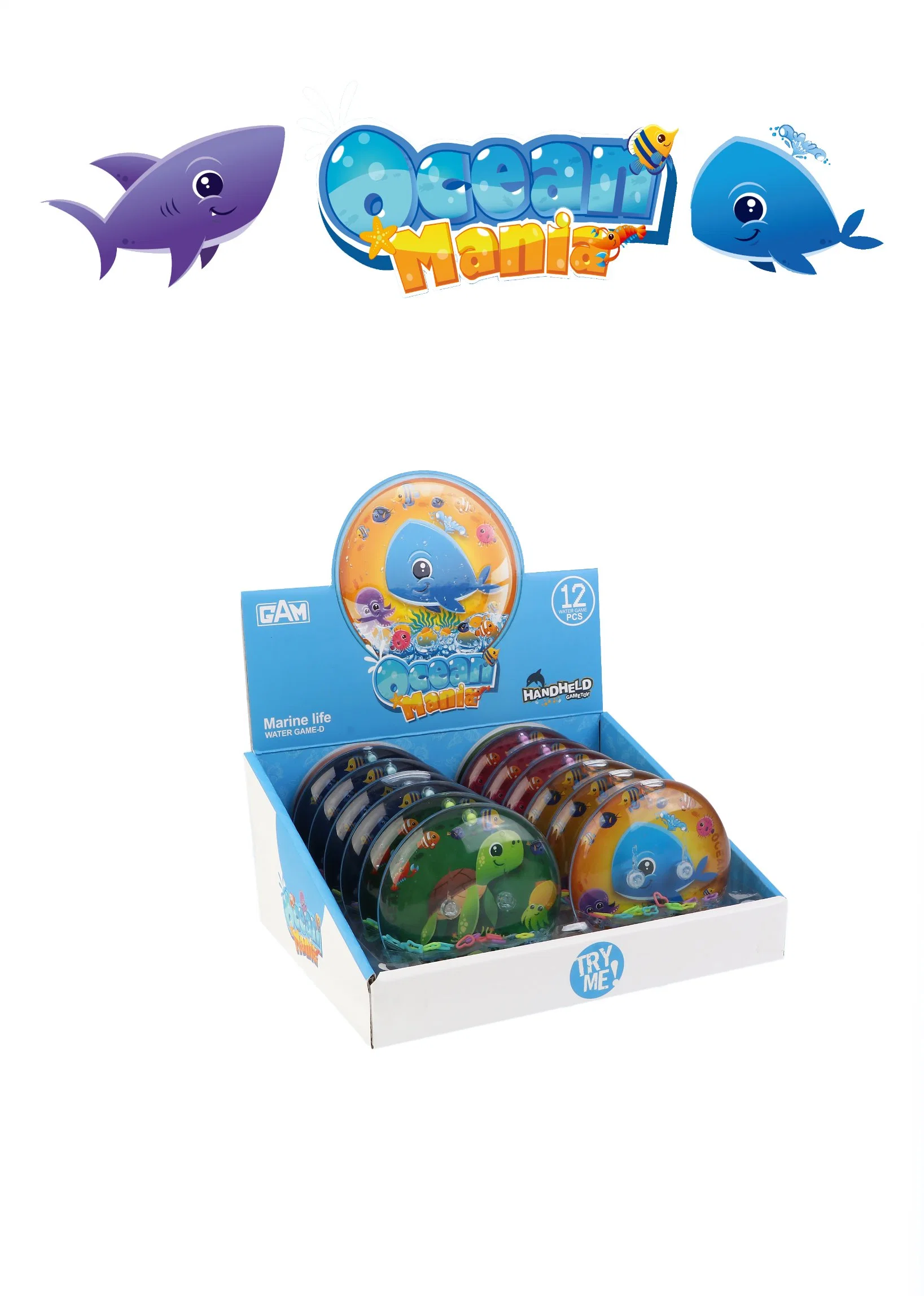 Promotional Kids Educational Toy Ocean Mania Water Ring Game Machine Toys