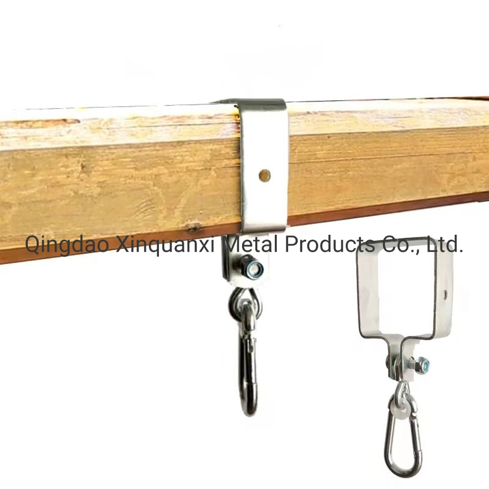 Square Swing Hooks Galvanized Steel Post Swing Set