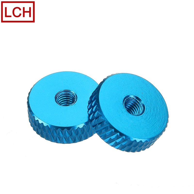 Customized CNC Manual Knurled Thumb Screw Nut Spacer Flat Washer Aluminum Alloy Multicolor