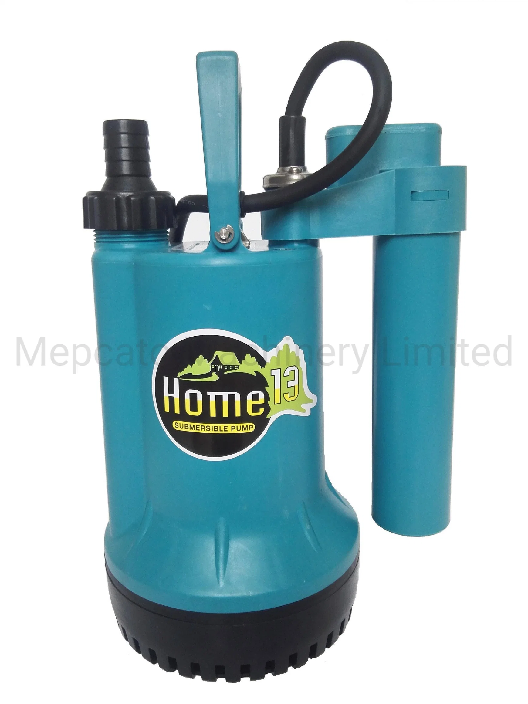 Bomba de agua sumergible de plástico pequeña portátil para el hogar doméstico con flotador Interruptor para el drenaje del sótano de lavado del jardín del paisaje (Serie Home)
