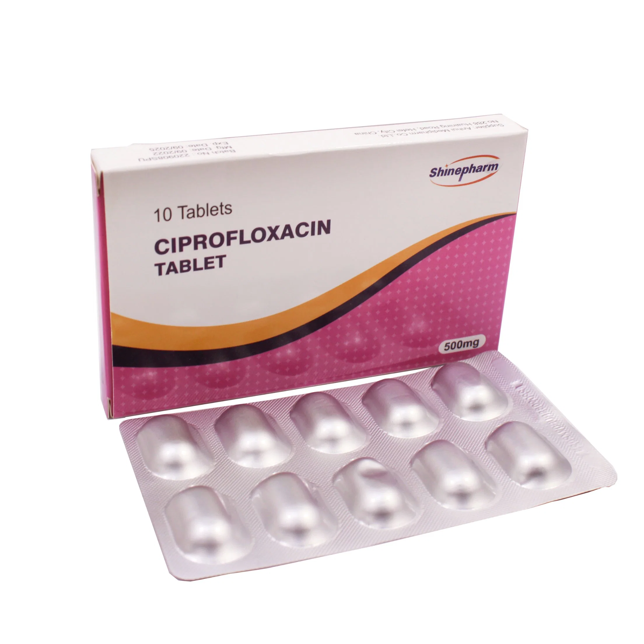 Cipro/Ciprofloxacin Oral Tablet 500mg Antibiotic Medicine with GMP