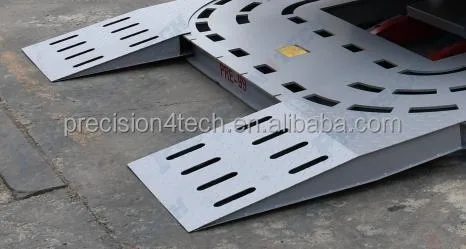 Alineación personalizada de chasis de Marca Precision/4tons Banco de tiro de coche/4000kgs mando a distancia inalámbrico Herramientas de reparación de carrocería automática eléctrica anteriores a 66