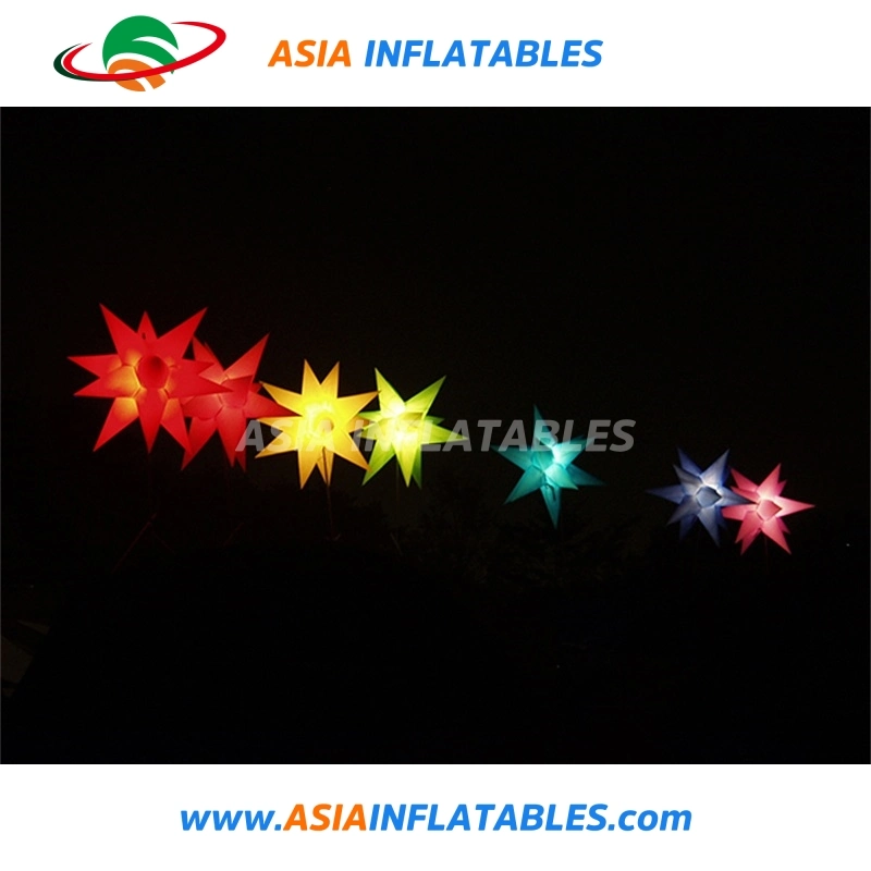 LED Inflatable Star with LED Lighting for Pub Stage Birthday Christmas Party Decoration