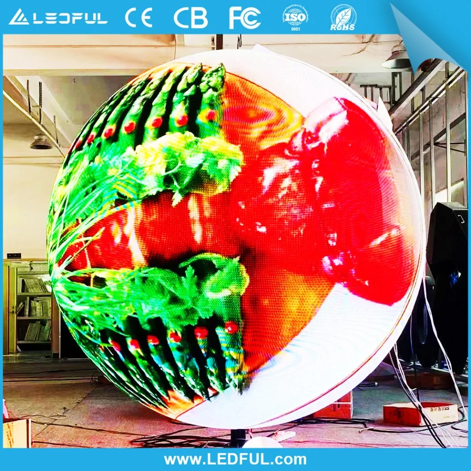 Waterproof Indoor Outdoor Full Color SMD Flexible LED Videowall Display Soft Module Bendable Flex Screen Curve LED Display (P1.25 P1.5 P1.6 P1.8 P2 P2.5 P3 P4)