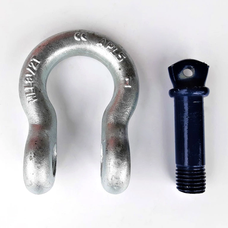 G209 Verzinkter Bow Shackle Rigging Lifting Drop Geschmiedeter Anchor Shackle