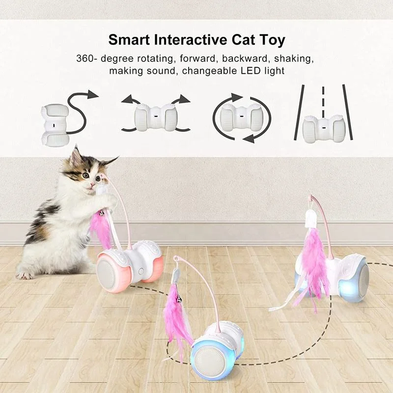 Robot électronique automatique Tumbler jouets pour chats