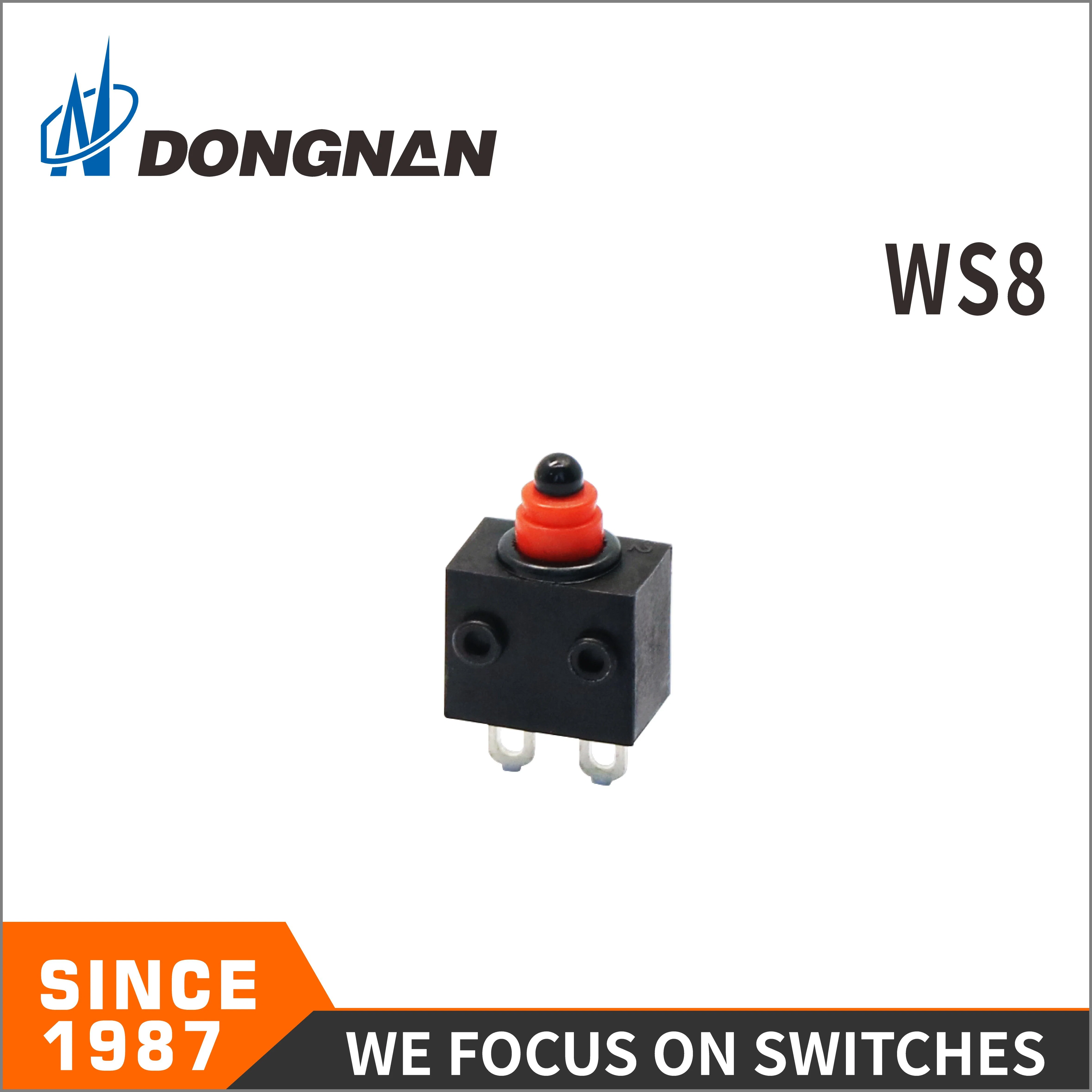 Manufacturer 0.1A 12VDC Automobile Equipment Waterproof Micro Switch Ws8