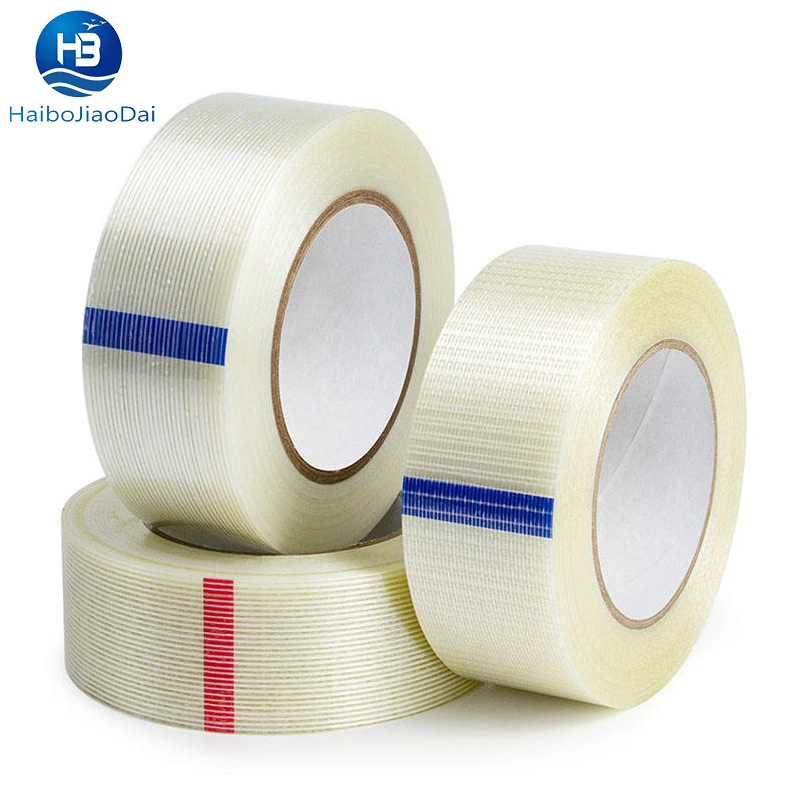 Clear Fiberglass Reinforced Filament Strapping Tape Used for Decorative Packaging of Metal and Wood