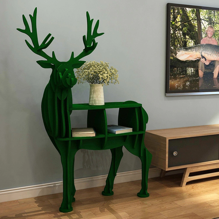 Wooden Animal Style Free Standing Display Rack Home Office Living Room Furniture