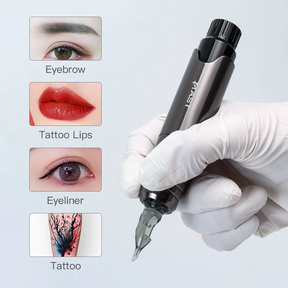 Mastro de elevação P10 Professional Makeup permanente com o curso de 3,5mm tatuagem máquina de caneta