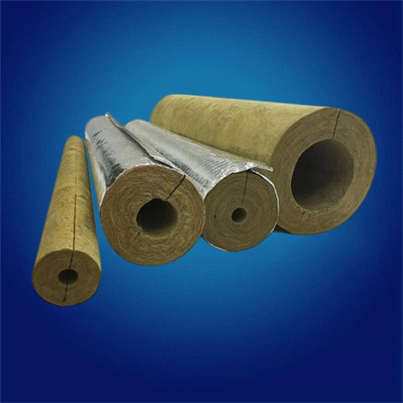 60-150 Kg/M&sup3; Rock Wool Insulation Tube for High Temp Pipeline