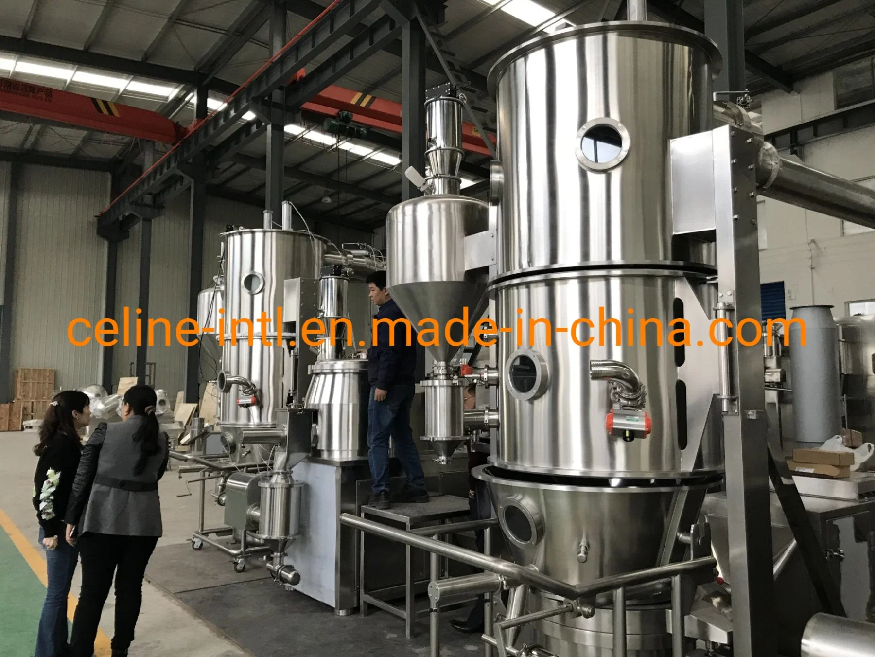 Fg Series Pharmaceutical Chemical Industry Automatic Medicine Powder Vertical Fluid Fluidized Bed Dryer Drying Machine for Wet Powder