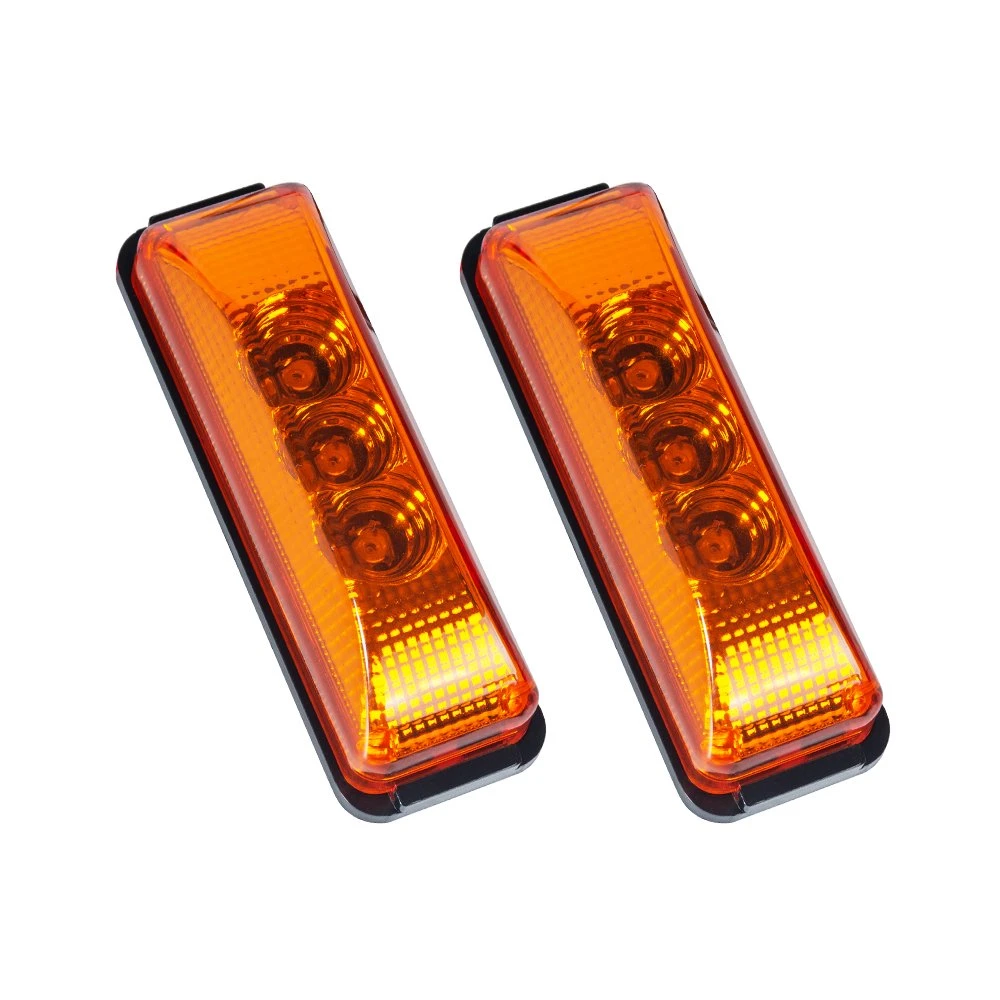 Front Rear LED Side Marker Lights Indicator Lamp with Sealed Surface Mounted