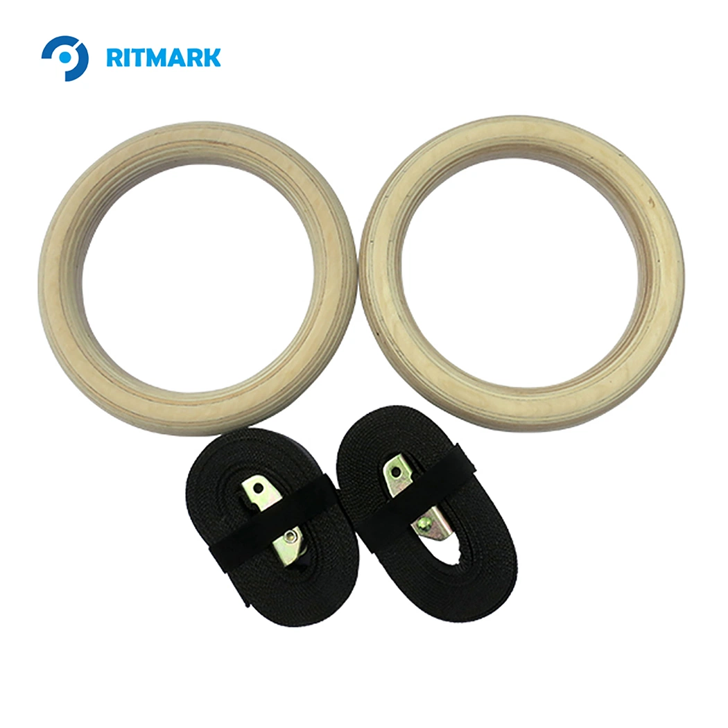 Adjustable Wooden Gym Rings for Progressive Bodyweight Training