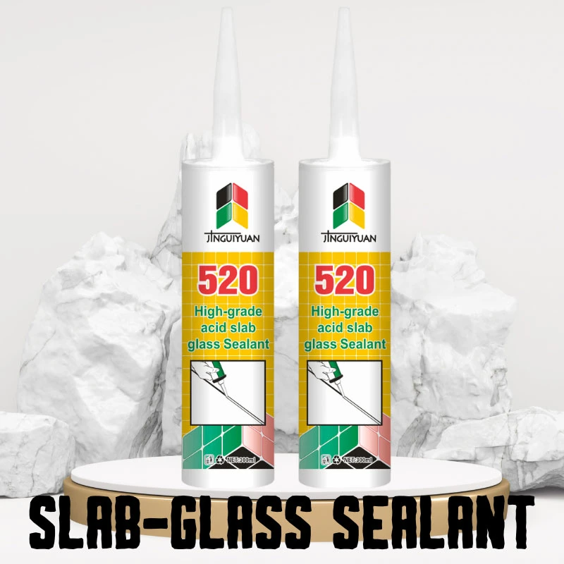 Water Resistance Strong Bonding Strength Acid RTV Silicone Sealant for Big Glass