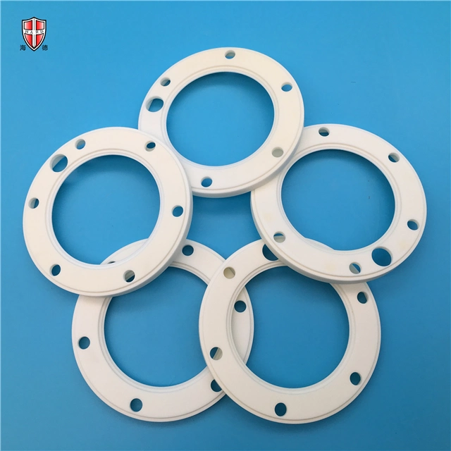 High Purity White Wear and Corrosion Resistant Machinable Alumina Ceramic Ring