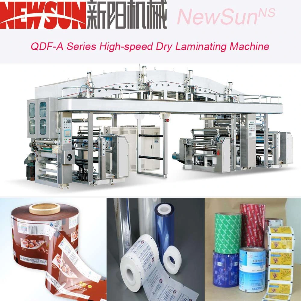 Qdf-a Series High-Speed Plastic Film Dry Lamination Machine