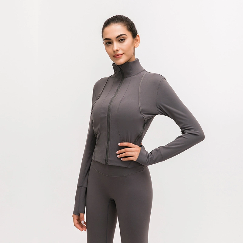 Xsunwing Sweatshirt Damen Yoga Sport Reißverschluss Jacke Lässig Trägt Sport Jacken Sportbekleidung