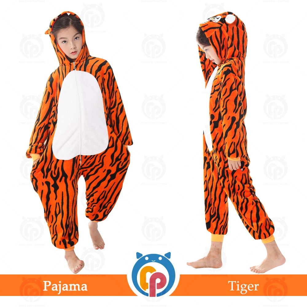 Nuevo diseño animal tigre franela Cosplay dormir