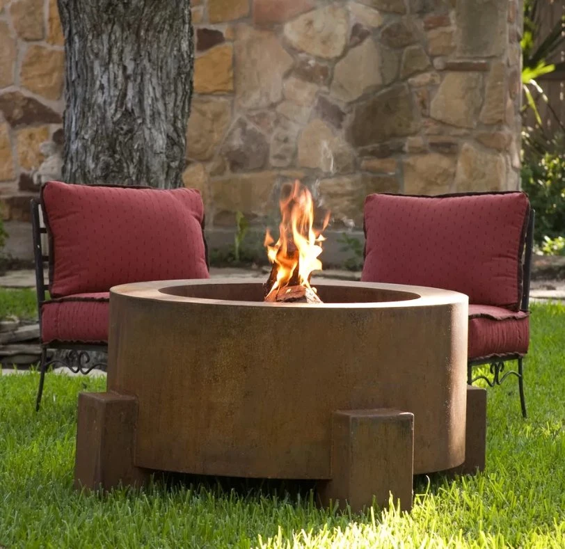 Diseño único redondo resistente Acero portátil Fire Pit