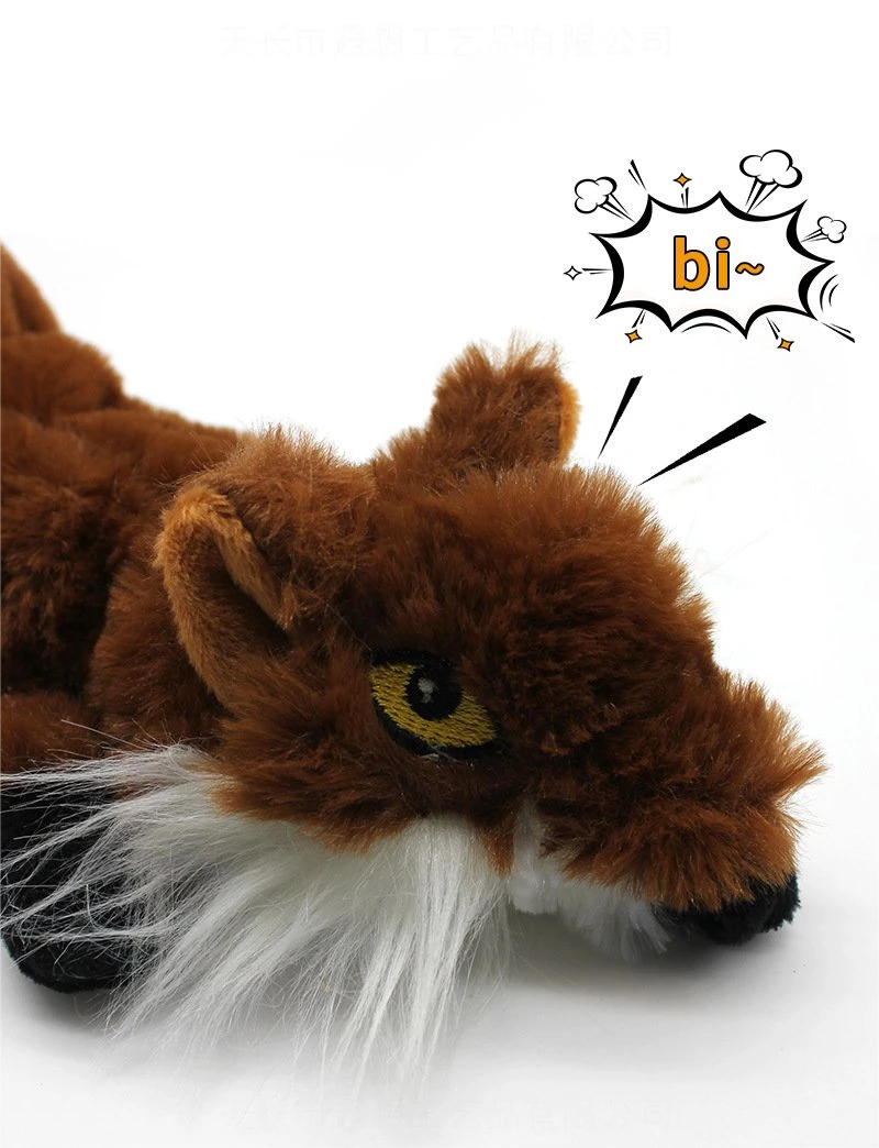 Chewy Animal Shape Stuffing Free Plush Pet Toy