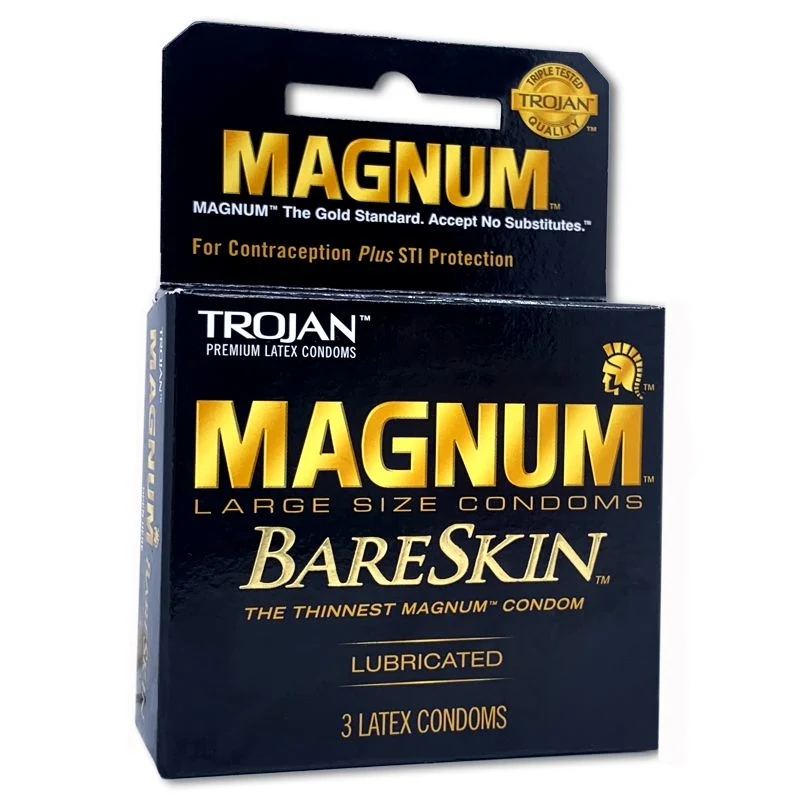 Comercio al por mayor Trojan Magnum los condones de látex Funda ultra Sexo Hombre DOT juguete sexual para hombres condón producto