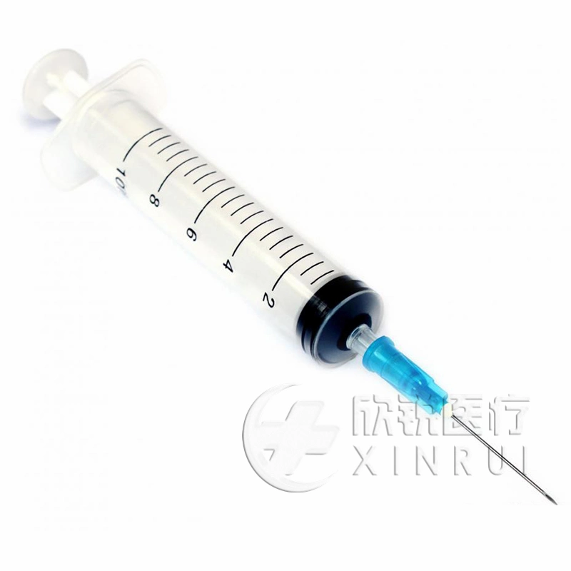 Medical Disposable Luer Slip Plastic Syringe with Needle