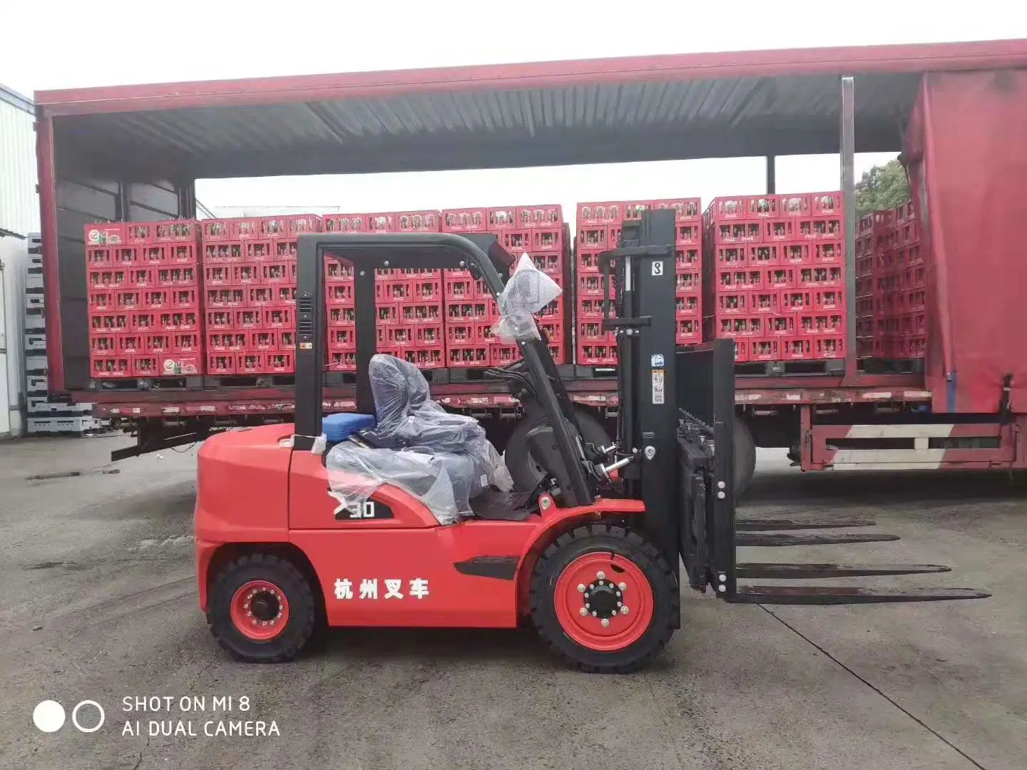 Hangcha 3ton Forklift with Side Shift Cpcd30 Industrial Lift Truck