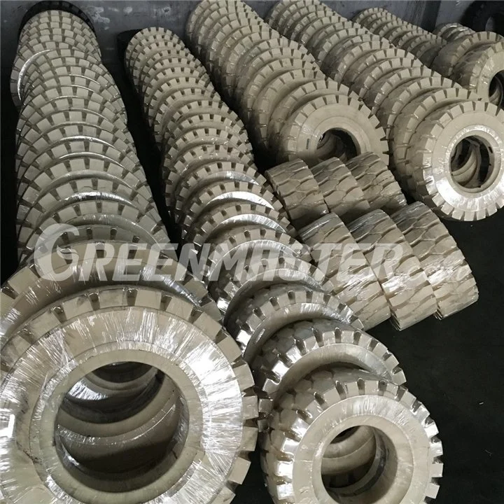 Best Quality Non-Marking Pneumatic Style Solid Tire, White Green Electric Battery Forklift Tyre 16*5-9 21X8-9 6.00-9 7.00-9 140/55-9