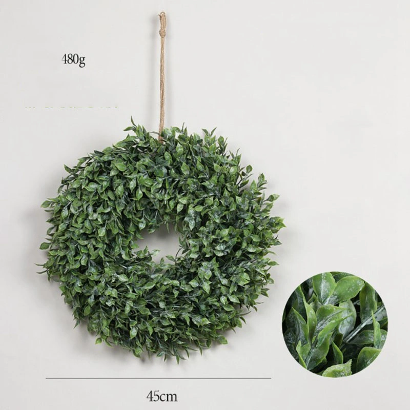 Couronne d'Eucalyptus artificiel pour porte avant les feuilles vertes gerbe de fleurs