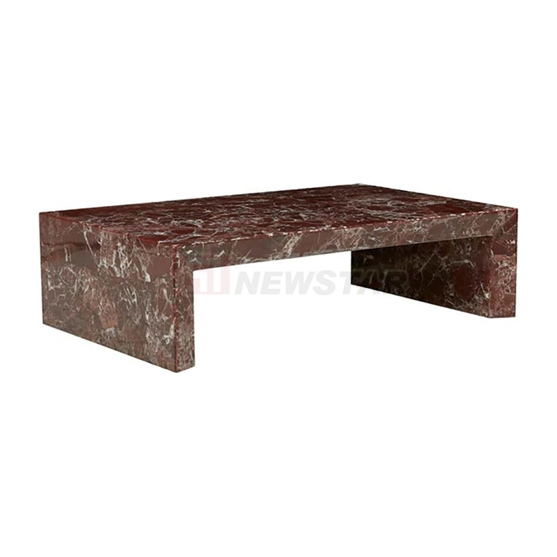 Living Room Furniture Calacatta Viola Stone Coffee Table Modern Marble Travertine Coffee Table Side Table Home Table