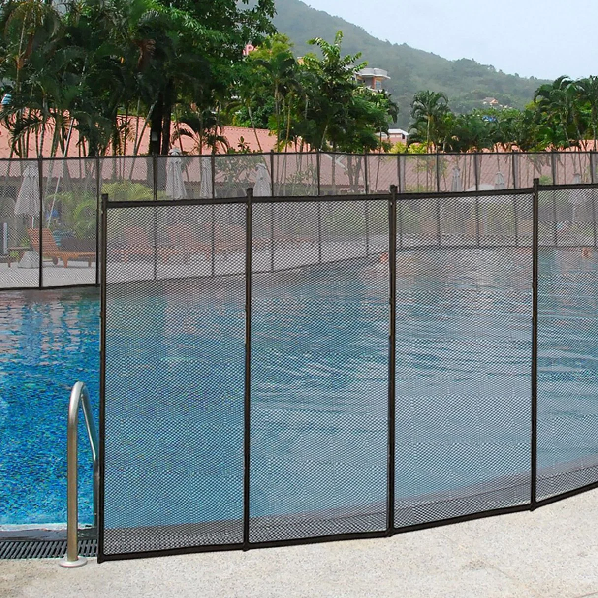 Temporary Swimming Pool Security Barrier Child Safety Mesh Fence