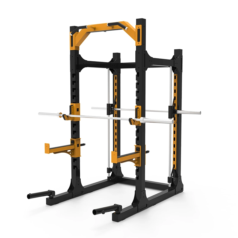 Commercial Folding Half Power Cage Machine Gym Fitness Equipment Power Rack /Squat Rack for Home Gym Training