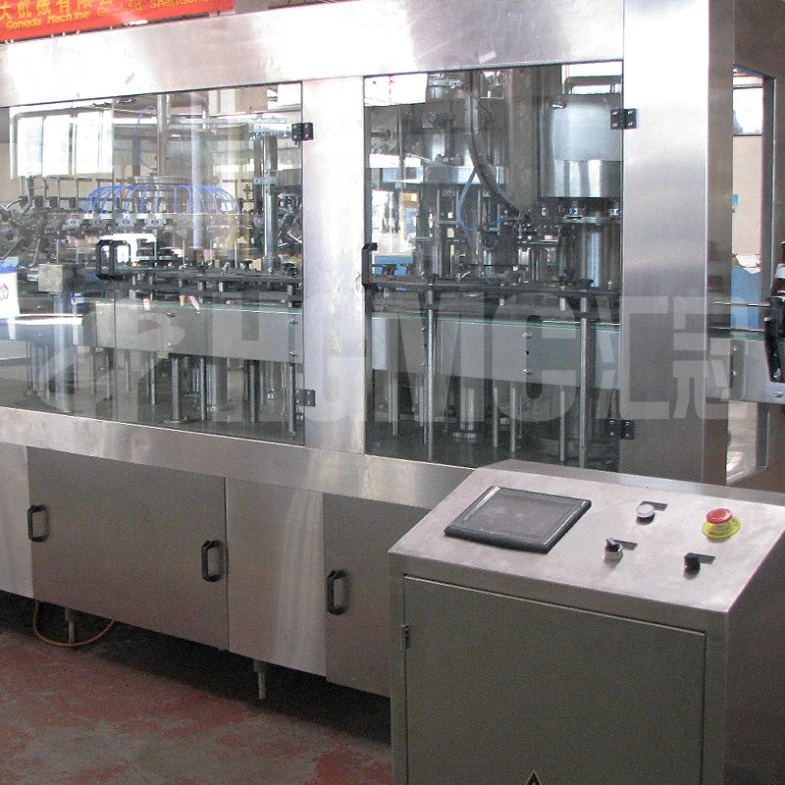 Complete Beer Bottling Line / Beer Drink Glass Bottle Filling Machine Line