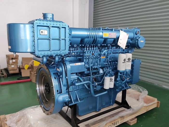 علامة البيع الساخن الجديدة Weichai 220kw-556kw المحرك البحري من السلسلة Wm6160m محرك المركب