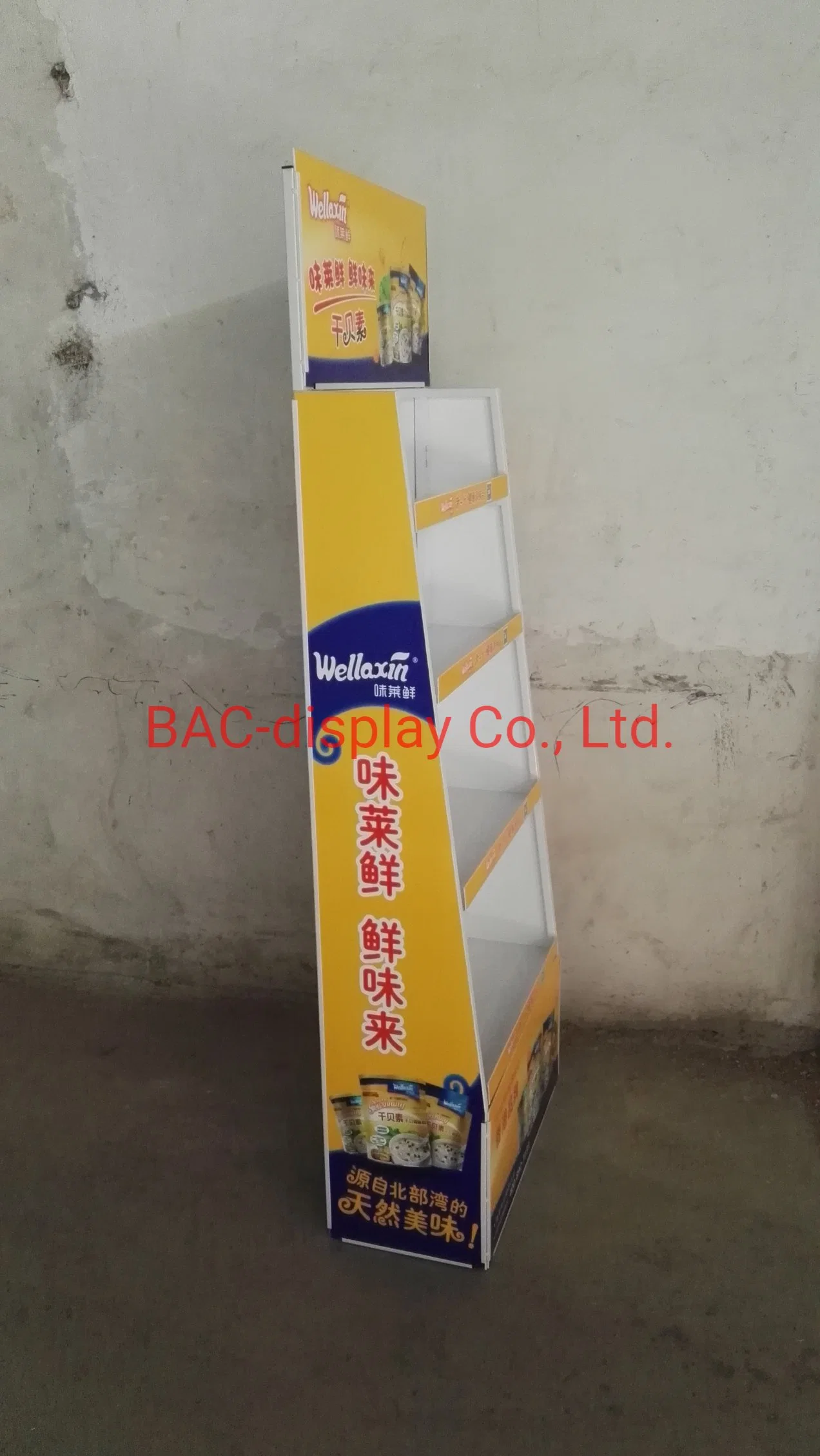 OEM Making Metal Advertising Display Rack for Promotion Children's Food Products