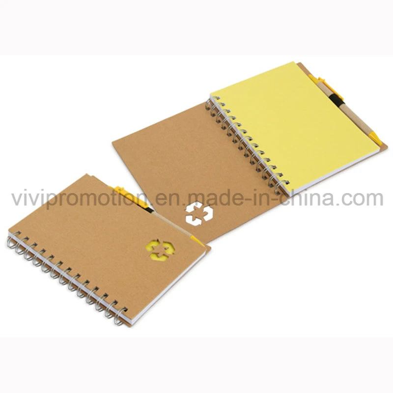 Recycled Paper Notebook with Paper Ball Pen for Promotion (SNB108A)