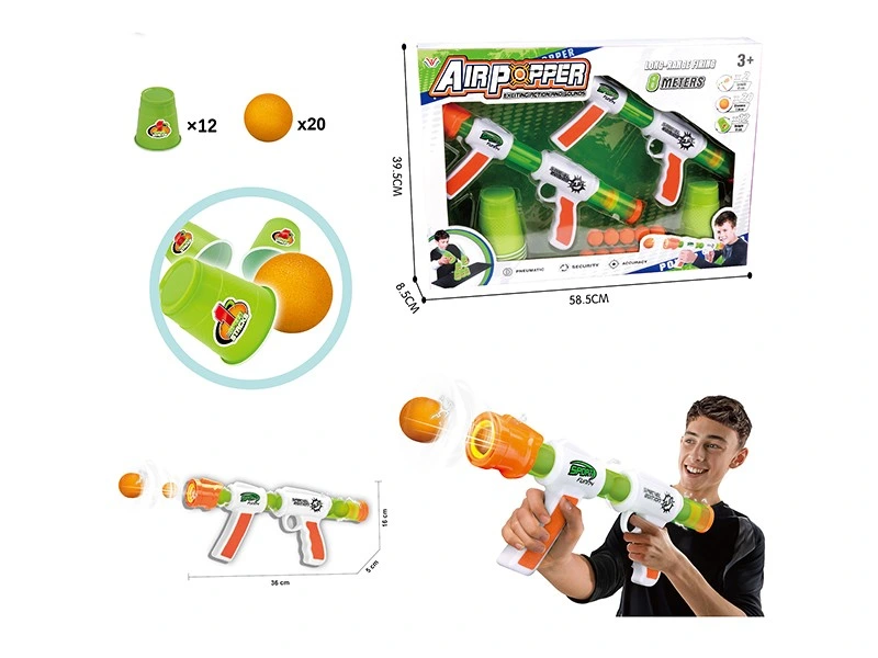 Foam Ball Toy Shooting Gun Aerodynamic Gun Game Power Air Toy Guns Boys Soft Air Gun