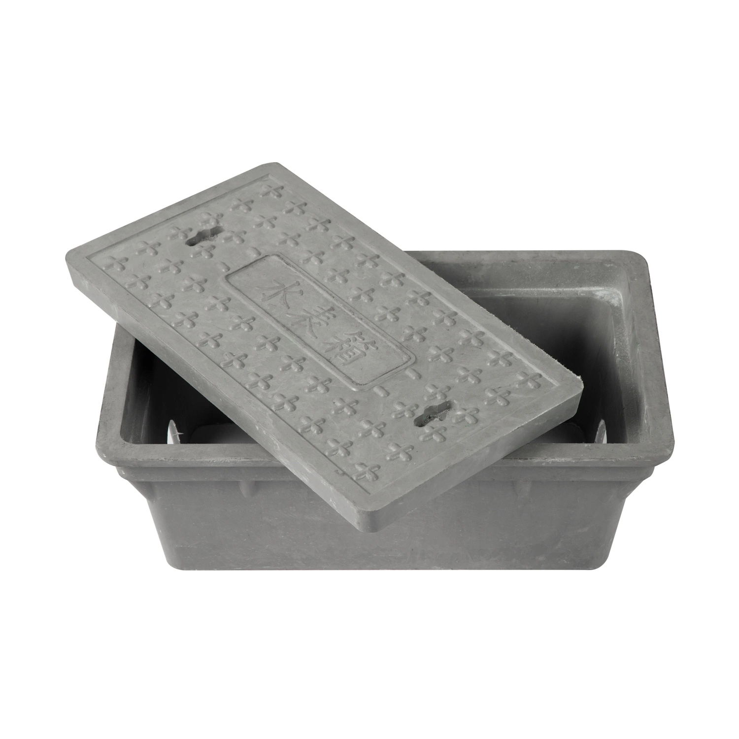 High Strength Composite Resin Plastic Cable Cover Water Meter Box with Customized Top Cover or Top Grating