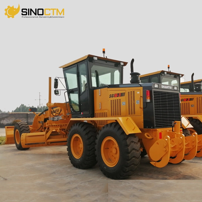 New Shantui Brand Sg16-3 China Motor Grader with Rear Ripper