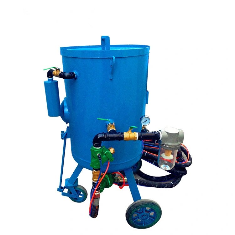 Mobile Trailer Industrial Sand Blasting Cleaning Machine