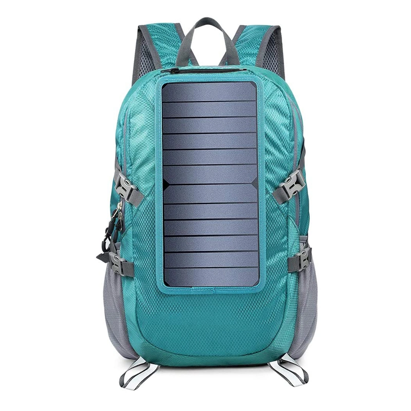 Schule College Wandern Camping Rucksack Tasche mit Solar-Panel und USB-Anschluss für die Stromversorgung aller Geräte