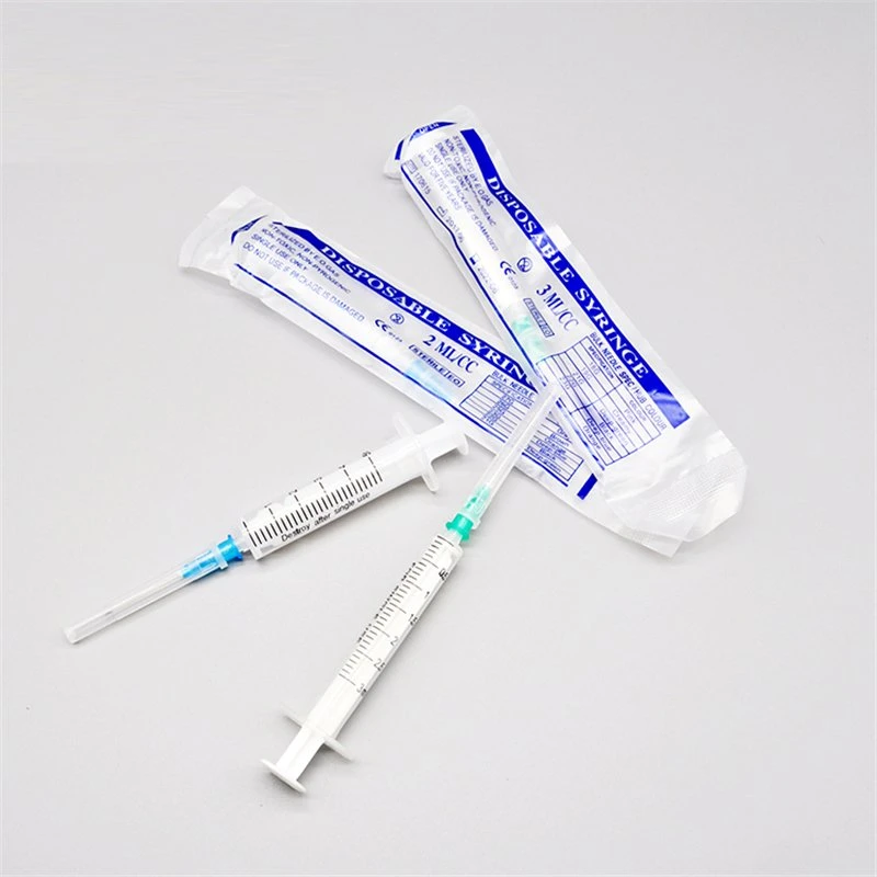 3-Parts Plastic Sterile Disposable Syringe with Ce&ISO Approved