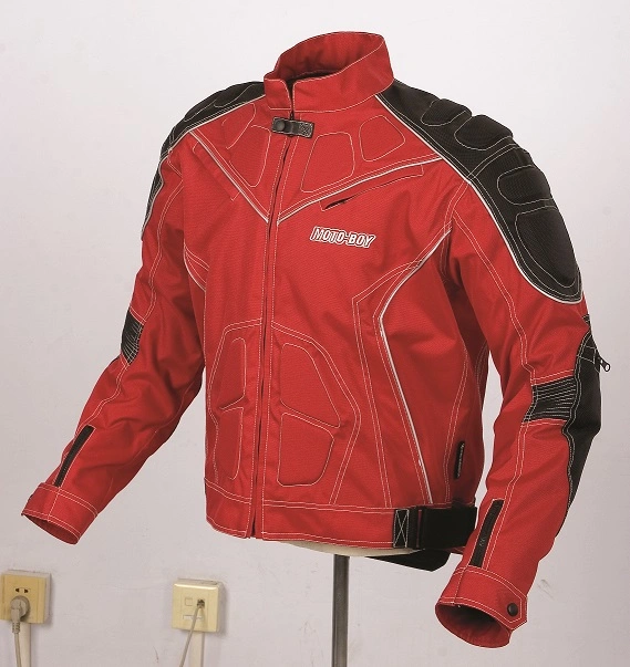 Mens Polyester Motoboy Motorcycle Garment with Ce Potector (MB08-T024J red)